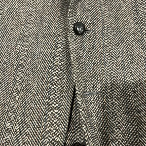 80s Levis Western Wear Blazer Jacket Men Medium Chest 22 Business PeaCoat Office - Picture 13 of 14